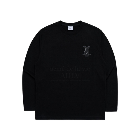 ÁO THUN ADLV FUZZY RABBIT LONGSLEEVE BLACK ĐEN
