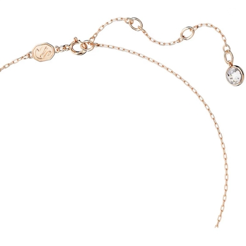 SWAROVSKI Swan pendant (Medium, Green, Rose gold-tone) - Dây cổ, dây chuyền thiên nga, pha lê xanh - JEWELRY NECKLACE