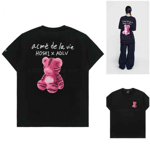 ÁO ADLV x HOSHI TIGER FIGURE BLACK T-SHIRT - ÁO THUN CỔ TRÒN TAY LỠ MÀU ĐEN