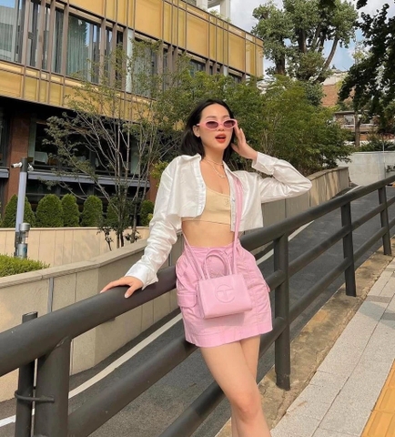 TÚI ĐEO CHÉO BUBBLE GUM HỒNG NHẠT TELFAR