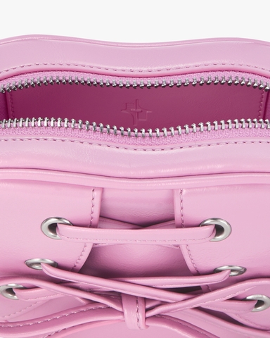 TÚI FIND KAPOOR RIBBON TIE HEART BAG - PINK HỒNG