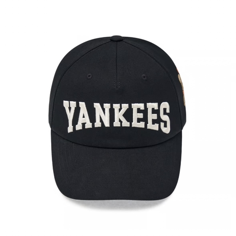 Mũ MLB Mega Bear 5 Panel Structure Ball Cap New York Yankees NY Black - Mũ lưỡi trai, nón kết màu đen