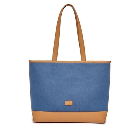 Túi MLB Varsity Basic Canvas NY Yankees Blue Tote Bag - Túi xách, đeo vai màu xanh