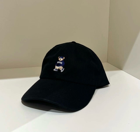 SPAO BEAR BALL CAP BLACK - Mũ lưỡi trai, nón kết màu đen