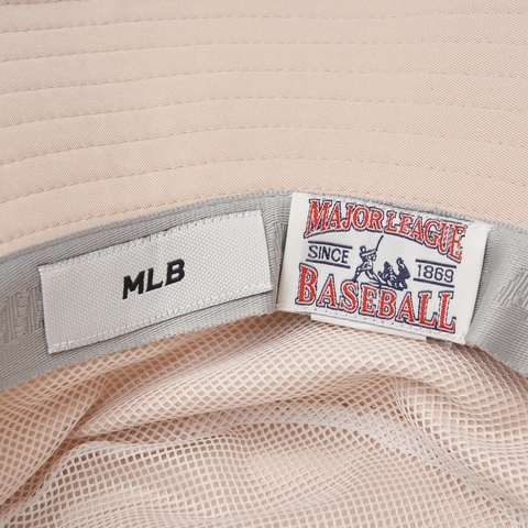 Mũ MLB Safari Bucket Hat B Boston Beige