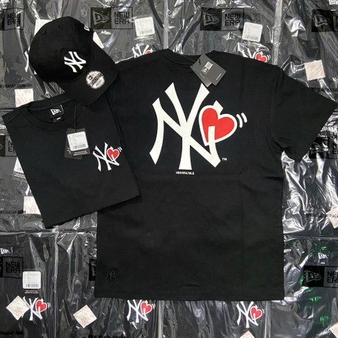 ÁO NEW ERA VALENTINE COUPLE HEART NEYYAN T-SHIRT BLACK