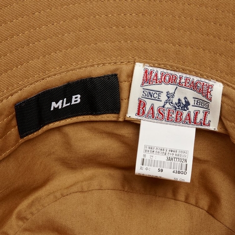 Mũ MLB Rookie Basic B Boston Brown Beige BUCKET HAT
