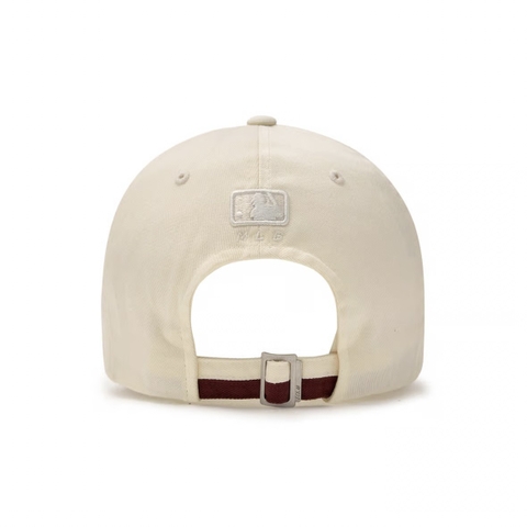 CHÍNH HÃNG - MLB Boston Red Sox Varsity Lettering Colorblock Unstructured Ball Cap - Mũ lưỡi trai nón kết tone đỏ