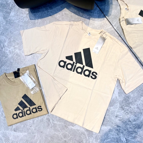 ÁO ADIDAS ESSENTIALS BIGLOGO BEIGE T-SHIRT TEE - Màu be nhạt