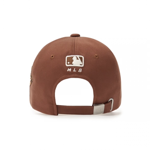 Mũ MLB Mega Bear 5 Panel Structure Ball Cap New York Yankees NY Brown - Mũ lưỡi trai, nón kết màu nâu