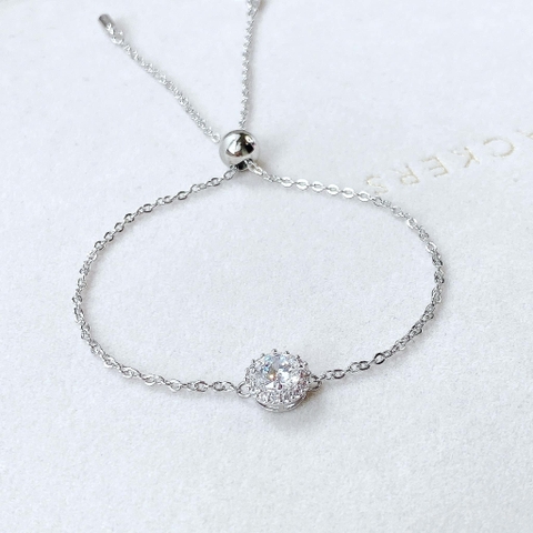 SWAROVSKI Angelic bracelet (Round cut, White, Rhodium plated) - Vòng/lắc tay đá tròn - SWAROVSKI - JEWELRY