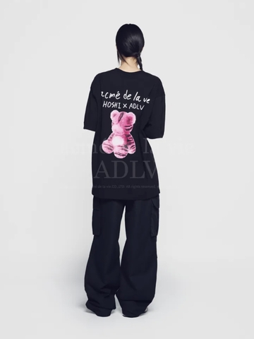 ÁO ADLV x HOSHI TIGER FIGURE BLACK T-SHIRT - ÁO THUN CỔ TRÒN TAY LỠ MÀU ĐEN