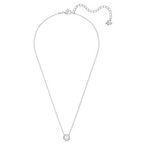 SWAROVSKI Angelic pendant (Round cut, White, Rhodium plated) - Dây cổ, dây chuyền đá tròn - SWAROVSKI - JEWELRY NECKLACE