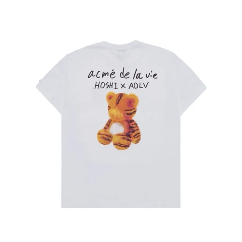 ÁO ADLV x HOSHI TIGER FIGURE WHITE T-SHIRT - ÁO THUN CỔ TRÒN TAY LỠ MÀU TRẮNG