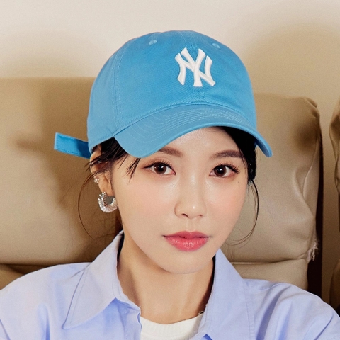 Mũ MLB Big Logo New York NY Basic Blue Ball Cap - Mũ lưỡi trai, nón kết kiểu đơn giản màu xanh biển