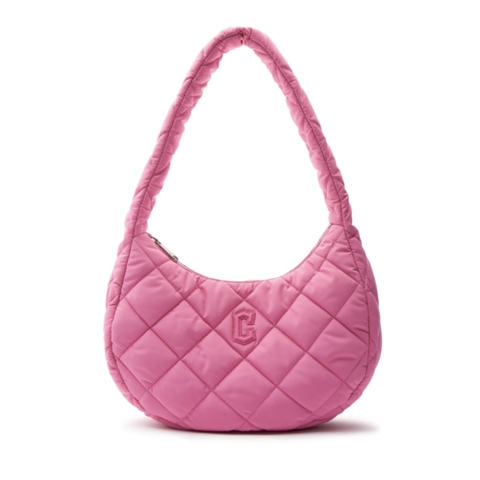Túi MLB Quilted Hobo Bag Medium Cleveland Guardians Pink (30x22,8x11cm) - Túi xách, đeo vai màu hồng