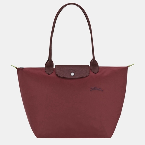 CHÍNH HÃNG - LARGE SIZE - TÚI LONGCHAMP LE PLIAGE GREEN L TOTE BAG - GRN - Túi xách màu đỏ lựu