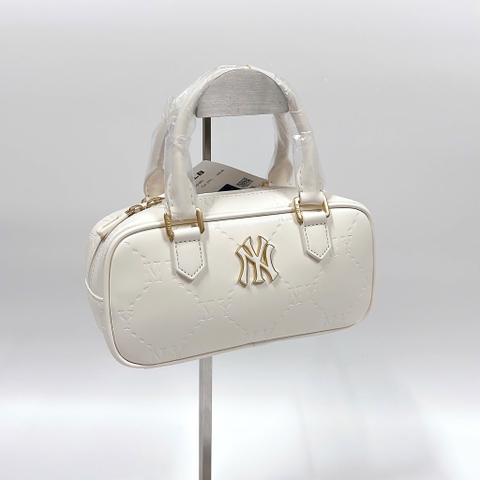 MLB Dia Monogram Hand & Cross Bag New York Yankees Cream/Blue/Pink - Túi xách, đeo chéo màu kem/xanh/hồng