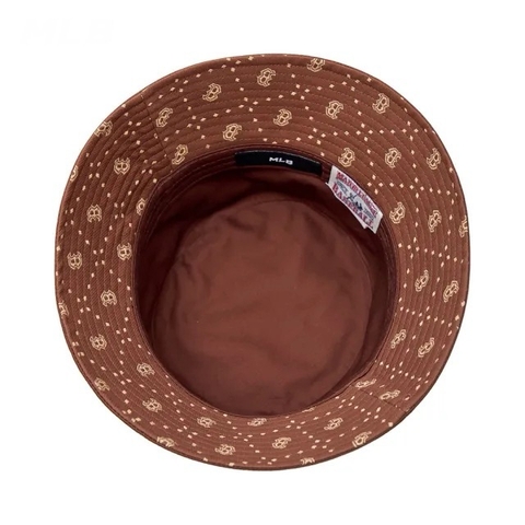 Mũ MLB Diamond Monogram Point Bucket Hat Brown