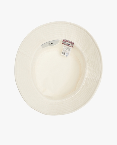 [SALE] Mũ MLB Bucket Hat White Logo Heart NY - Mũ tim NY màu trắng