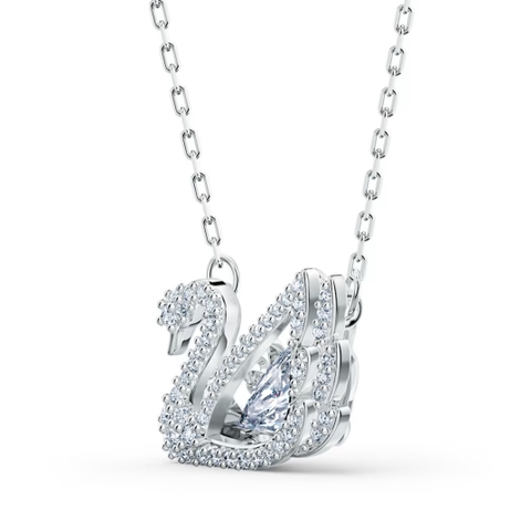 SWAROVSKI Dancing Swan necklace (Swan, White, Rhodium plated) - Dây cổ, dây chuyền SWAROVSKI - JEWELRY NECKLACE