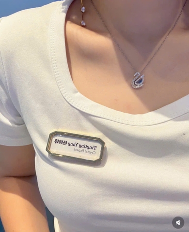 SWAROVSKI Swan pendant (Mixed cuts, Swan, Blue) - Dây cổ, chuyền, đính đá pha lê xanh, thiên nga - JEWELRY NECKLACE