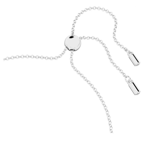 SWAROVSKI Hyperbola bracelet (Infinity and heart, White, Rhodium plated) - Vòng, lắc tay hình tim, pha lê trắng - JEWELRY