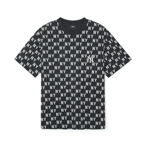 ÁO MLB MONOGRAM NEWYORK NY BLACK T-SHIRT