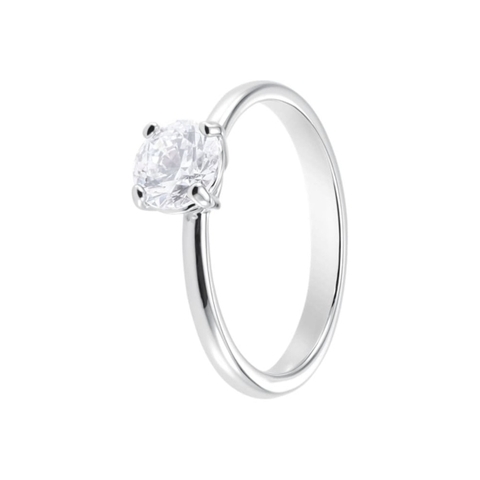 SWAROVSKI Attract ring (Round cut, White, Rhodium plated) - RINGS - Nhẫn đính đá pha lê trắng - JEWELRY