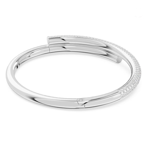SWAROVSKI Dextera bangle (Magnetic closure, White, Rhodium plated) - Vòng/lắc tay pha lê trắng - JEWELRY BRACELET
