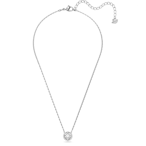 SWAROVSKI Sparkling Dance necklace (Round cut, White, Rhodium plated) - Dây chuyền pha lê trắng chuyển động - JEWELRY NECKLACE
