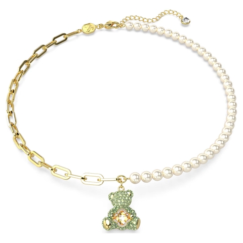 SWAROVSKI Teddy pendant (Bear, Multicolored, Gold-tone plated) - Dây cổ, dây chuyền SWAROVSKI - JEWELRY NECKLACE