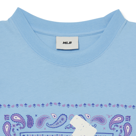 Áo thun MLB Paisley Big Logo LA Dodgers 3ATSI0133-07SBL (mặt sau trơn)