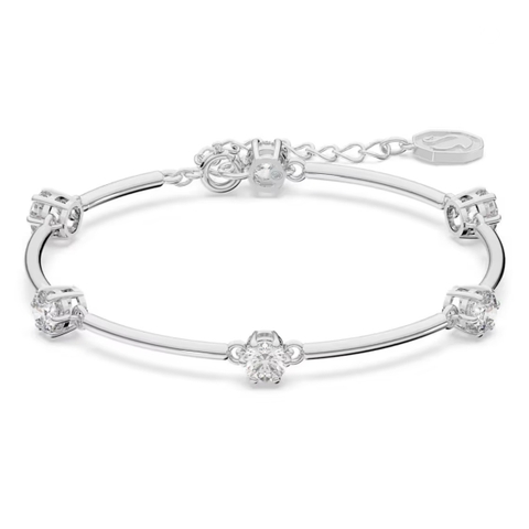 SWAROVSKI Constella bangle (Round cut, White, Rhodium plated) - Vòng, lắc tay pha lê trắng - JEWELRY BRACELET