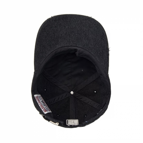 MLB Denim Coopers Unstructured Ball Cap New York Yankees NY BLACK - Mũ lưỡi trai, nón kết màu đen