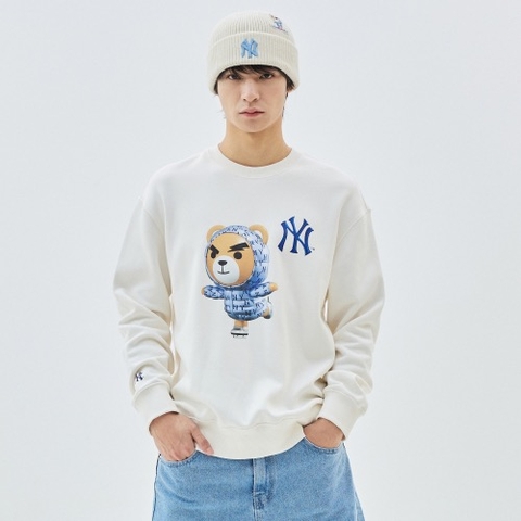 ÁO SWEATSHIRT MLB BEAR NY CREAM