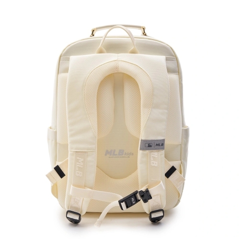 MLB DIA MONOGAM EMBOSSED SCHOOLBAG WHITE SET (BACKPACK + TOTE CROSSBODY BAG) (SET GỒM BALO + TÚI XÁCH ĐI KÈM)