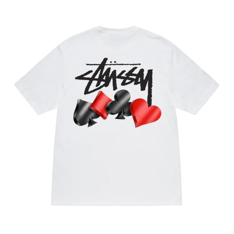 ÁO STUSSY SUITS WHITE T-SHIRT