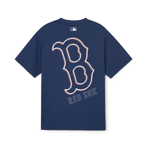 ÁO MLB Basic Mega Logo Short Sleeve NAVY T-Shirt B Boston
