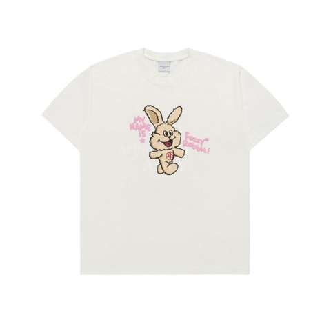 ÁO THUN ADLV MY NAME IS FUZZY RABBIT TSHIRT CREAM - TRẮNG KEM