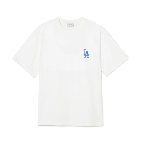 Áo MLB Denim Like Monogram Big Lux Overfit Short Sleeve T-Shirt LA Dodgers