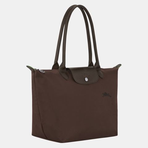 CHÍNH HÃNG - MEDIUM SIZE - TÚI LONGCHAMP LE PLIAGE GREEN M TOTE BAG - MOCHA/MOKA - Túi xách, đeo vai màu nâu đất