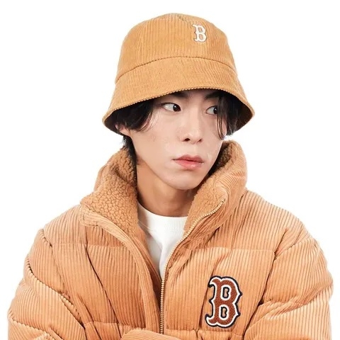 Mũ MLB Corduroy Dome Hat Boston Red Sox BEIGE BROWN