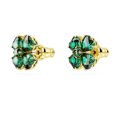 SWAROVSKI Idyllia stud earrings (Clover, Green, Gold-tone plated) - KHUYÊN TAI CỎ BỐN LÁ - SWAROVSKI - JEWELRY