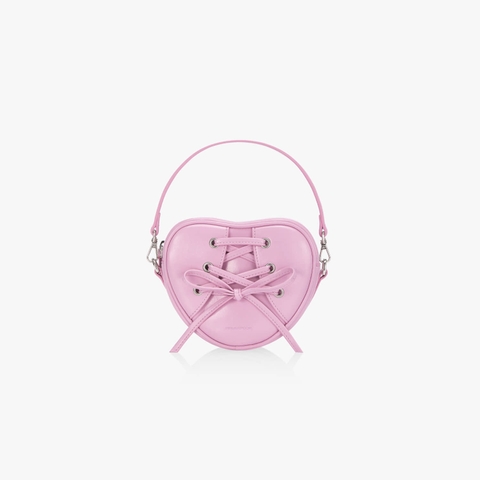 TÚI FIND KAPOOR RIBBON TIE HEART BAG - PINK HỒNG