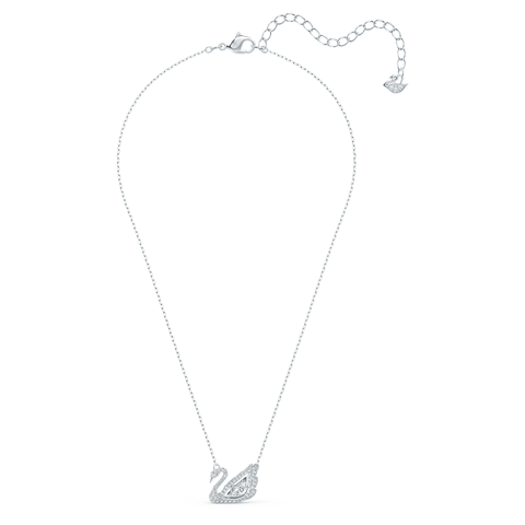 SWAROVSKI Dancing Swan necklace (Swan, White, Rhodium plated) - Dây cổ, dây chuyền SWAROVSKI - JEWELRY NECKLACE