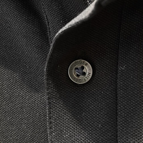 ÁO TOMMY BASIC BLACK POLO SHIRT