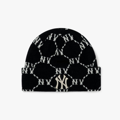 MLB DIA Mooorngam Beanie New York Yankees NY Black - Mũ len, màu đen