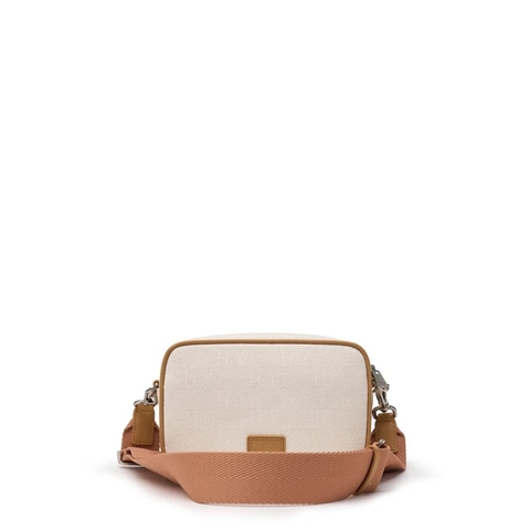 MLB MONOGRAM CROSS BAG BEIGE (19x11,5cm)