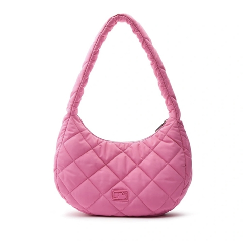 Túi MLB Quilted Hobo Bag Medium Cleveland Guardians Pink (30x22,8x11cm) - Túi xách, đeo vai màu hồng
